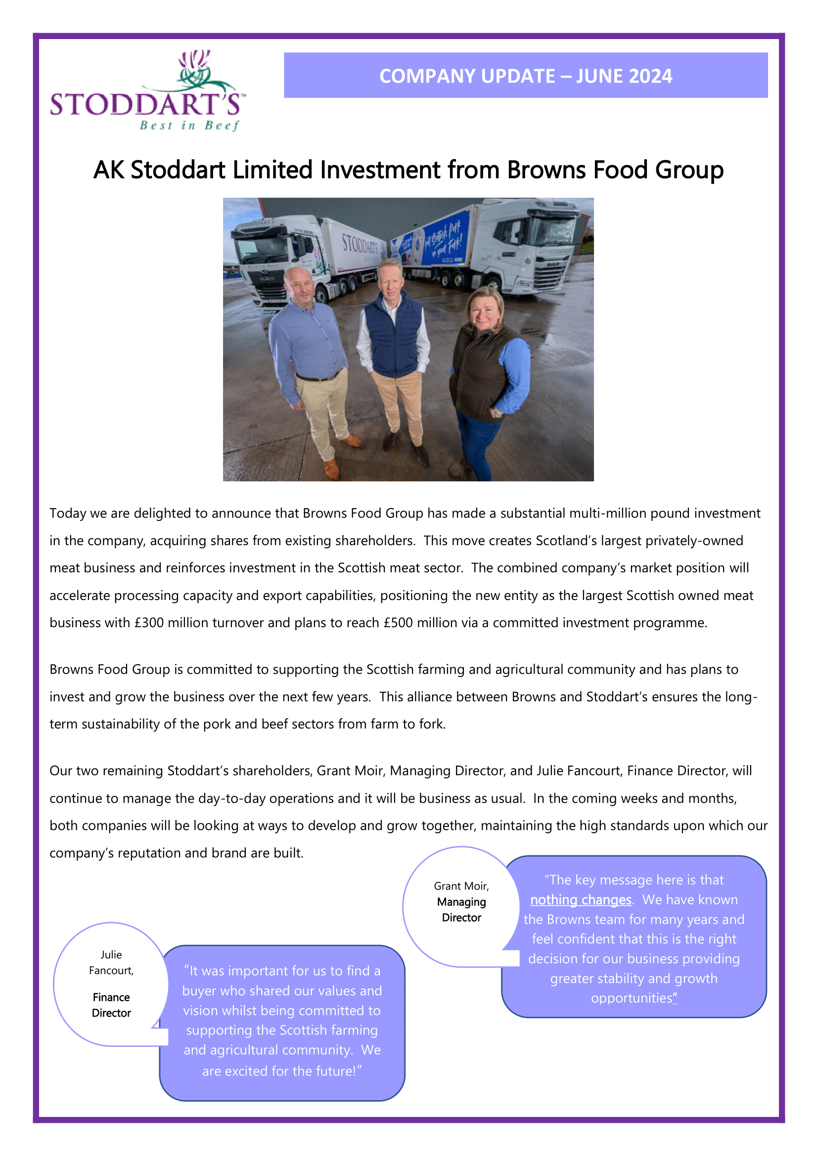 Stoddart's Internal Comms Managers Brief